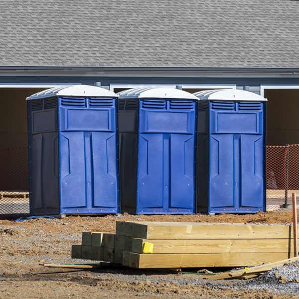 are there any restrictions on where i can place the porta potties during my rental period in Cedar Falls